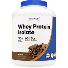 nutricost 乳清蛋白粉 摩卡咖啡風味, 2.268kg, 1罐