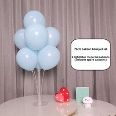 생일 파티 풍선 기둥 스탠드 테이블 장식 웨딩 개회식 장면 연출 라텍스, 1개, 22. 마카롱 풍선 테이블 장식 6개