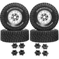 17 18 110 RC 숏코스 트럭 타이어 지름 496인치 휠 12mm 14mm 17mm 헥스 스케일 오프로드 차량 ARRMA Mojave 4S 6S TRAXXAS Slash, 흰색