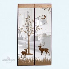 해삐아우라 현관문 자석 방충망 100x210cm 베란다모기장
