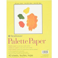 Strathmore (365-9 300 시리즈 팔레트 패드 22.9x30.5cm(9x12인치) 흰색 40장