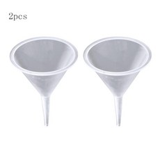 병 향수 에센셜 오일 깔때기 작성 도구에 대한 2 개/대/대 미니 투명 플라스틱 깔때기, 클리어, 설명