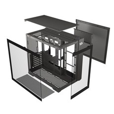 미국출고 평점4.5+ 157871 Redragon - GC-623 ATX 게이밍 PC 케이스 Micro-ATX Mini-ITX (백플러그 마더 보드 지원) 270도 풀 뷰 강
