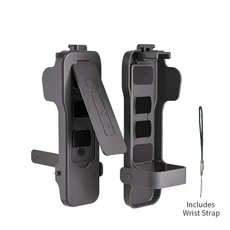 호환DJI 오즈모 포켓 3 플립 디자인 플라스틱 케이스용 보호 쉘 뚜껑 내장 5개 필터 슬롯 스크래치 방지, 01 Black