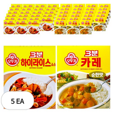 오뚜기 3분 하이라이스 소스 200g 24p + 3분 카레 순한맛 200g 24p, 5세트