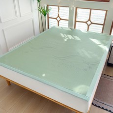 夏季冰絲冰豆豆涼蓆子, 涼茶綠無枕套, 1個