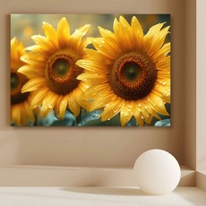 더마네이처 해바라기액자 돈들어오는 인테리어그림, 16번 해바라기그림