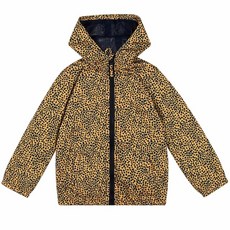 SUNDAY ROSE 남아용 여아용 레인 재킷 경량 방수 후드 우비 윈드브레이커 아동용 옐로우 레오파드 프린트102845, SUNDAY ROSE 남아용 여아용 레인 재킷 경량 방