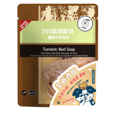 TNA 薑黃牛肉湯羹 狗狗營養餐包 無添加 方便即食 全齡犬適用, 150公克/包, 1個, 薑黃牛肉