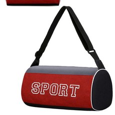 乾濕分離健身包 男女適用 短途旅行包 游泳包 獨立鞋倉 籃球訓練手提包, 1個, 肩007紅色（不帶乾溼和鞋倉）