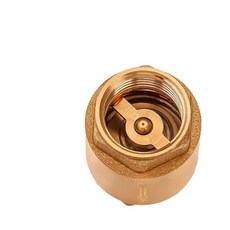[ 1280105 ] 황동 단방향 밸브 1.3cm(1/2인치) 역류 방지기 암 NPT 스레드 배관 및 산업용 어플리케이션용 1.3cm(0.5인치) 플로트 강화 체크 물 보일러