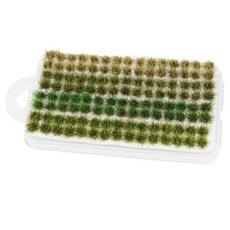 약 개박스 모델 잔디 터프트 혼합 색상 미니어처 장면 장식, 1개, 1. 1PCS