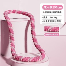 SST 呼拉圈 190cm 加倍減脂 1.5KG 運動用品, SST呼拉圈丨加倍減脂1.5KG丨櫻花粉, 1個