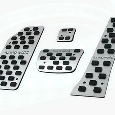 튜닝 페달 엑셀 브레이크 커버 싼타페 호환, 상세페이지 참조, 2P