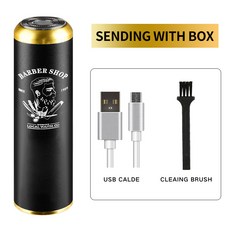 면도기 전기 남자 물세탁 충전식 면도기 휴대용 미니 면도기, 블랙 면도기, 하나