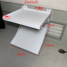 유 화기 키폰 거치대 사무실 화받침대 접이식 인치 27 수납 세로 사무실전화기받침대, 4 화이트25 25 25, 이층, 20x15cm