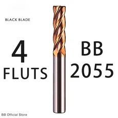 SIQI 긴 길이 75mm 100mm D6 생크 6mm 4mm 직경 8mm 엔드 밀, 01 BB2055-4F, 30 2.5xD4x13x50