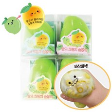 크런치 망고 슬랑이 말랑이 sns 인싸템 장난감, 단일, 60g, 1개