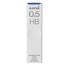 유니 나노다이아 샤프심 0.3 0.5 0.7 0.9mm, 0.5mm HB, 1개