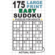 175 Large Print Easy Sudoku Puzzles for Adults: Only One Puzzle Per Page! (Pocket 6"x9" Size) Paperback, Engage Books, English, 9781774760178