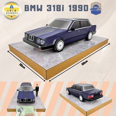 紙紮BMW經典車 318i 1990年/紙紮BMW/紙紮交通工具 轎車/祭祀 往生用品 百日, 1個
