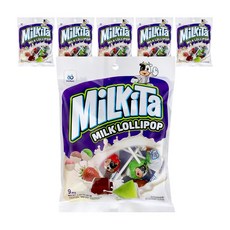 밀키타 어쏘티드 밀크 롤리팝, 81g, 6개