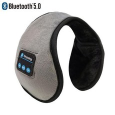 겨울 귀도리 블루투스 5.0 헤드폰 귀마개 스키 러닝 접이식 이어워머 등산 낚시 이어워머, Grey, 1개