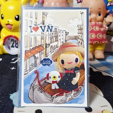 고전문구 와와109 트레블걸 엽서 A, E