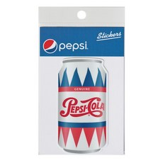 ST032 PEPSI CAN 08 STICKERS 防水 貼紙 車貼 安全帽貼 (1入) 化學原宿, 紅色、藍色、白色