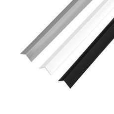 (재단가능) 15x15m 알루미늄 ㄱ자 코너몰딩 3Color 2.4M _코너몰딩 모서리마감 싱크대코너보강 재료분리대 데코타일 타일분리대 마감재 코너비드 마루몰딩 꼼꼼이, 1개, 실버15x15mm