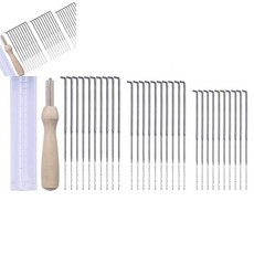 삼땨 부직포공예 양모펠트바늘펀치 송곳바늘 수예용양모바늘세트 펠트바늘핀세트 퀼트공예바늘세트, 양모펠트바늘세트