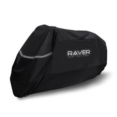 레이버 오토바이 방수 커버 바이크 자외선 차단 보호 RAVER 옥스포드 방수커버, 1개, 레이버 오토바이 방수커버 L