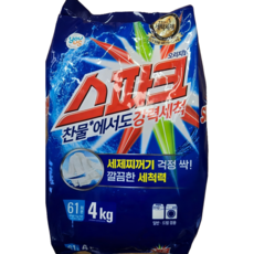 스파크 분말세제, 4kg, 3개