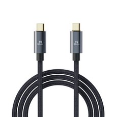 勁祥科技 DTECH雙頭Type-C線 40G 100W 支援高清8K@60Hz同屏 分屏全功能數據線, 1個, 公對公-0.3米