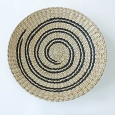 모로코 창의적인 조합 벽걸이 장식 집 등나무 잔디 직조 거실 배경, diameter 30cm, 01 30cm, 08 7