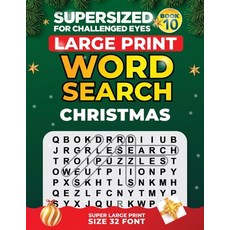 (英文圖書)SUPERSIZED FOR CHALLENGED EYES The Christmas Book: Super Large Print Word Searc... 平裝版, Independently Published, 英文
