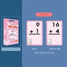 어린이 학습 카드 플래시 덧셈 나눗셈 교육 장난감 선물, 02 Addition