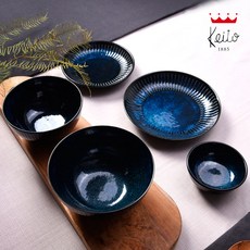 게이또 하나노 2인 홈세트 블루 (10p) / 밥공기 국그릇 반찬그릇 앞접시, 1개