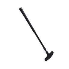 高爾夫球伸縮推桿 初學者兒童高爾夫球桿 訓練裝備含果嶺練習墊, 1個, 黑色 伸縮推桿