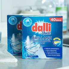 독일 달리 식기세척기세제 40개입 타블렛 올인원 고농축 브릴란츠 179년, 850g, 2개