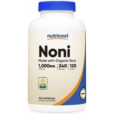 nutricost 諾麗1000mg膠囊, 1個, 240顆