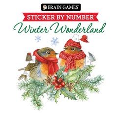 (영문도서)Brain Games - Sticker by Number: Winter Wonderland Paperback, Publications International,..., English, 9781639388998 Publications International,..., English, 9781639388998