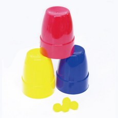 초보 컵마술 구슬숨기기 매직 트릭 도구 학습 준비물 실습 과학 관찰 수업 돌봄, 1개