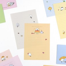 모노리 편지지ver2 4종 1세트, 1개