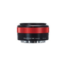 SGimage AF 25mm F1.8 카메라 렌즈 소니 E 후지 X 니콘 Z마운트 카메라용 APS-C 자동 초점 렌즈, 레드 Nikon Z-mount
