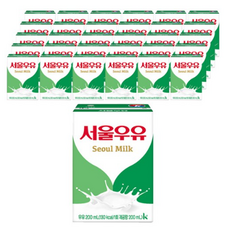 서울우유 멸균 흰우유, 200ml, 192개