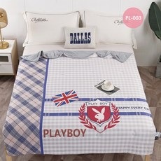 Playboy寢具 柔軟親膚透氣四季被 多款時尚印花設計, PL-003