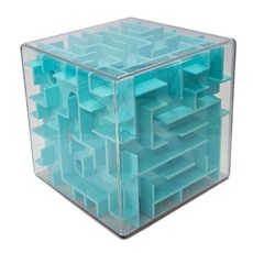 IQPLUS 퍼즐 / 칠교놀이 자석칠교 펜토미노 비즈퍼즐 슬라이딩퍼즐 조각맞추기 구슬퍼즐 입체사목 구슬퍼즐 하노이탑 T퍼즐, 3D입체6면미로찾기 청록, 1개, 1인용