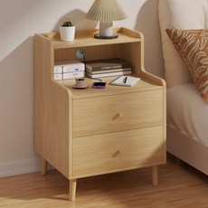 뷔이위이 협탁 침대 거실 쇼파 옆 사이드 테이블, 1개, 연목색-40CM