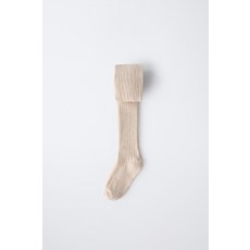 [국내배송] 자라 ZARA 무지 리브드 타이즈 - 샌드 938056